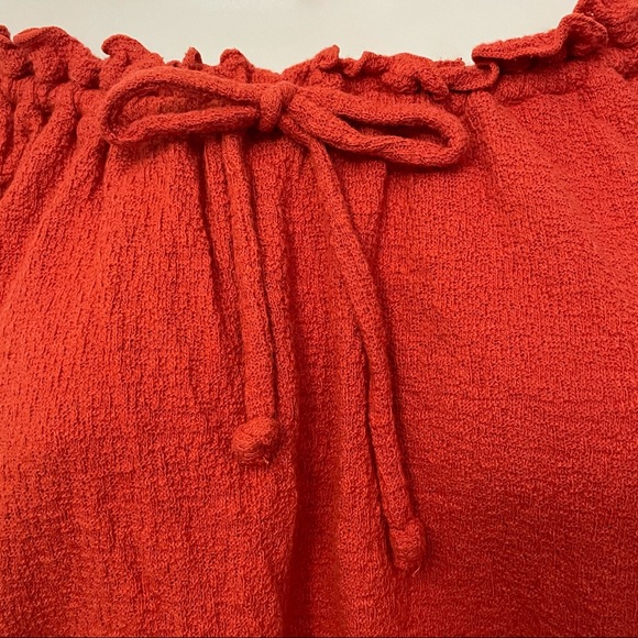 Madewell Texture & Thread Drawstring Top Boho - Picture 5 of 8